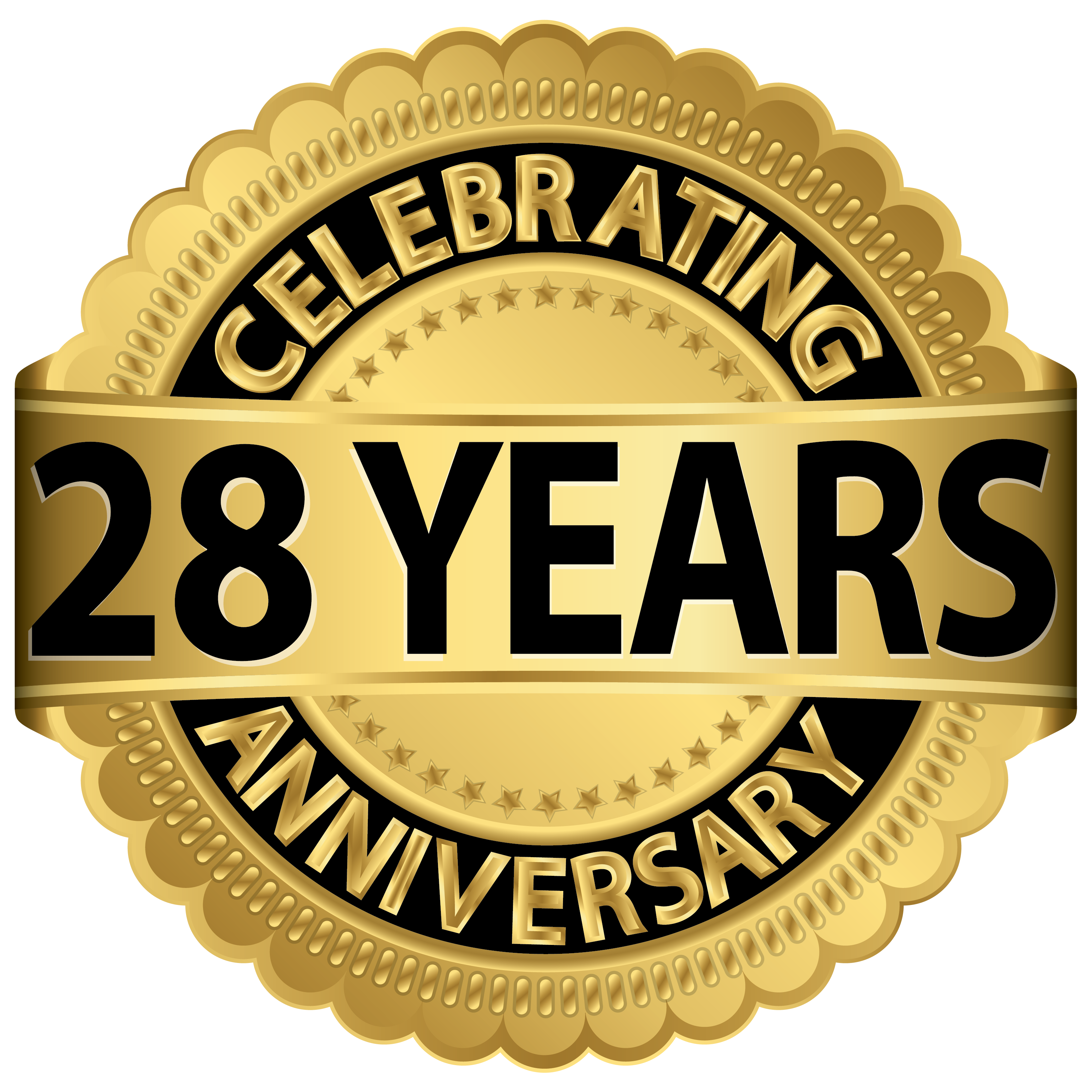 icon marking 28th anniversary
